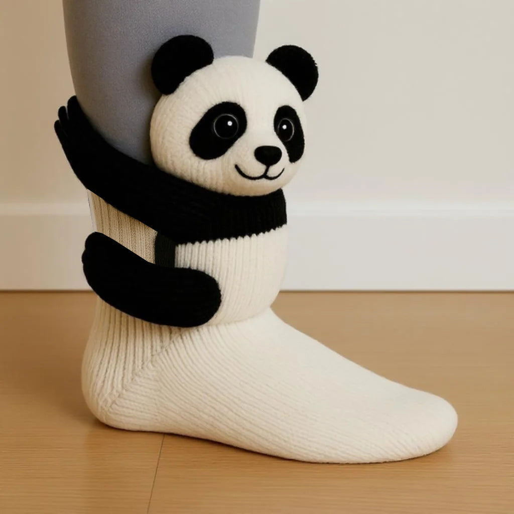 Plush Crochet Animal Cute Animal Socks